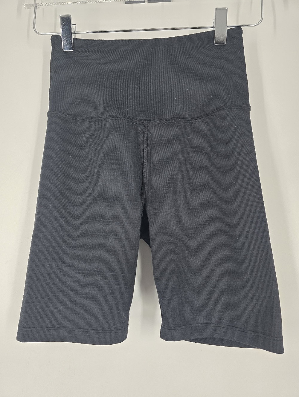 Beyond Yoga Black Rib High Waist Biker Shorts Size S